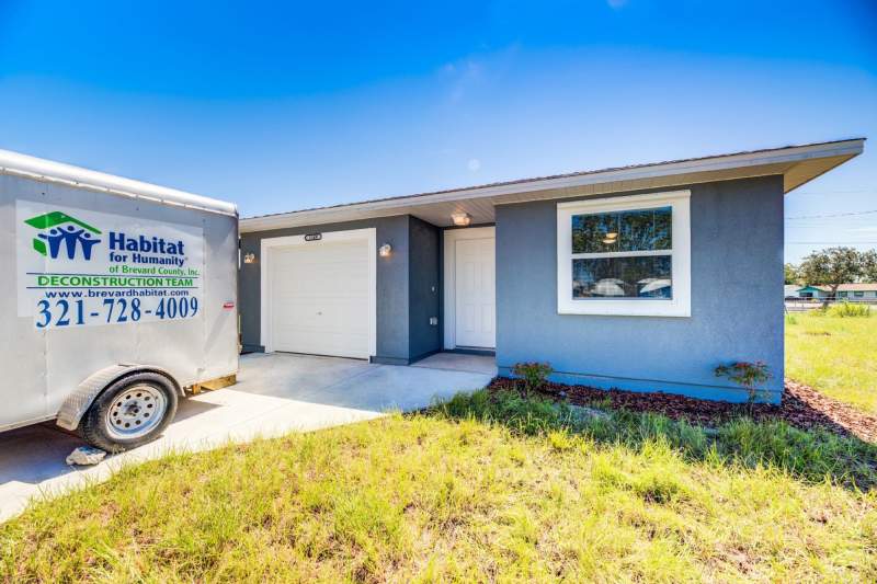 Newly finished Brevard Habitat home