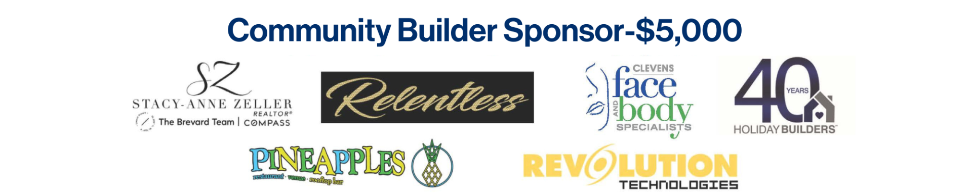 Community Builder Sponsor Event Logos
