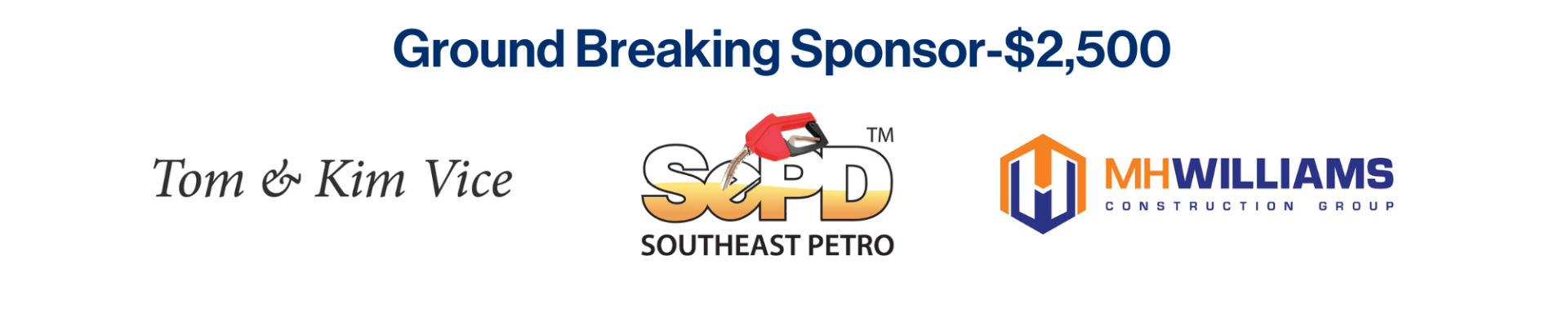 Ground Breaking Sponsor Event Logos