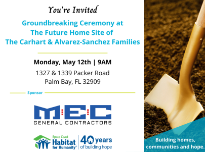 Packer Rd. Homes Groundbreaking Ceremony (With MEC)