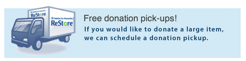 Free donation pick-ups! If you would like to donate a large item, we can schedule a donation pickup. Call us at 321-728-4009 or click the button. This link opens new window.